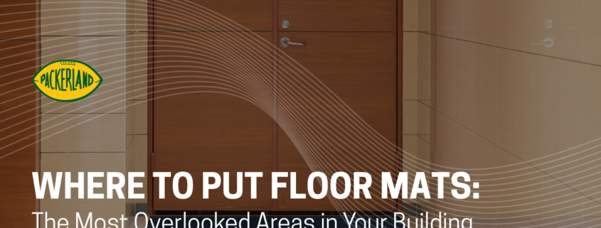 Cover photo is displayed with the blog title text overlayed on a close up photo of a dark grey floor mat in front of a wooden door, seemingly in an office or hospital environment.
